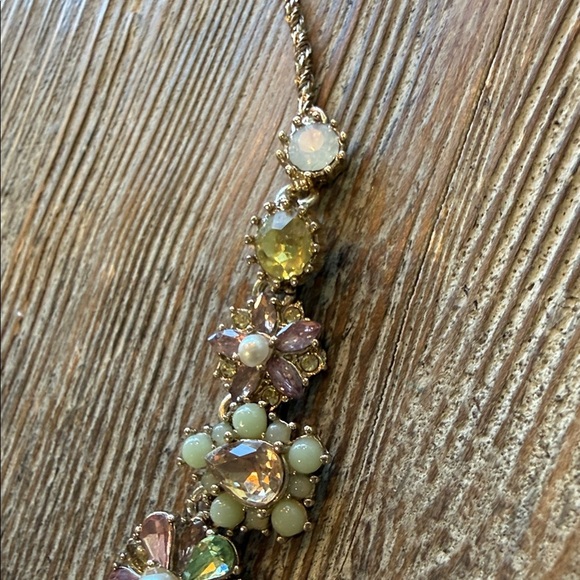 Marchesa Elegant Floral Sparkly Necklace SEE VIDEO! GORGEOUS!! Like New - Picture 9 of 11